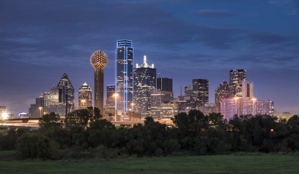 Dallas Texas Skyline and Reunion Tower