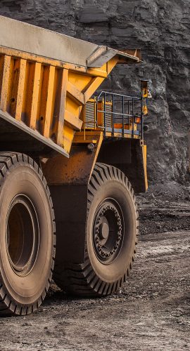 Quarry Dump Trucks In Coal Mining