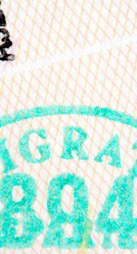 Immigration Stamp Government International