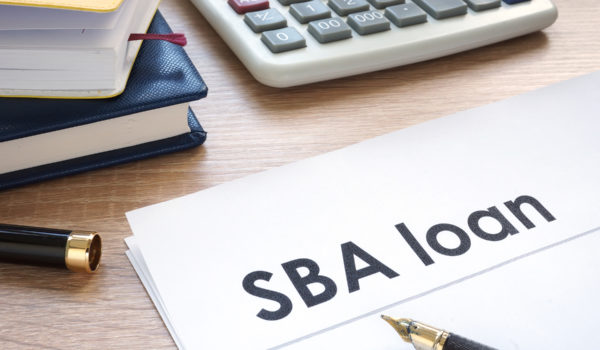 SBA Loan Form On An Office Table.